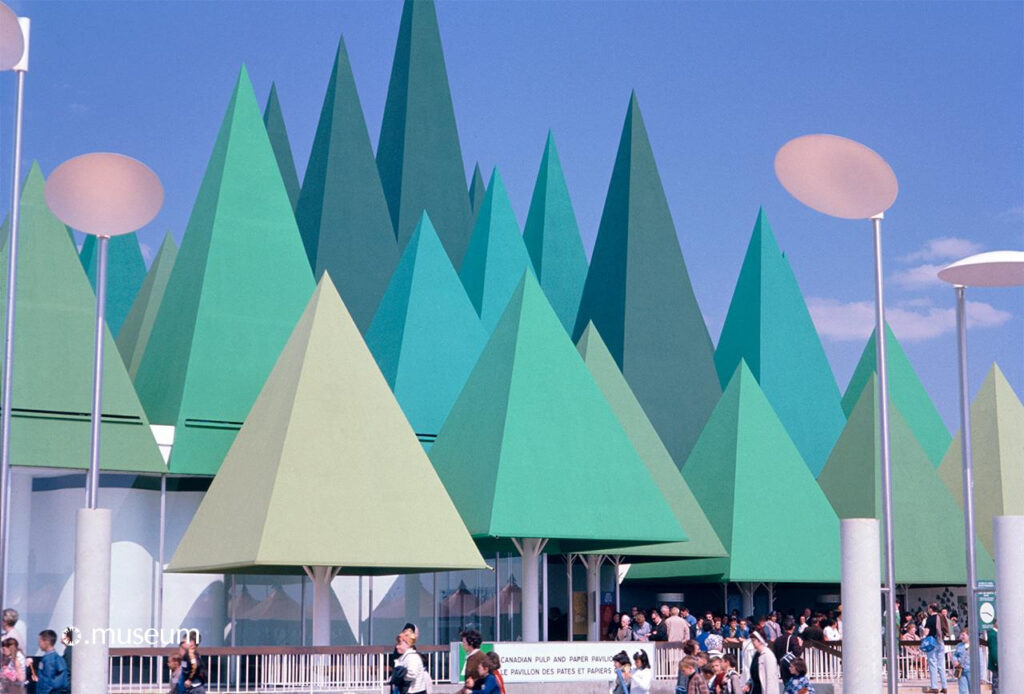 Louis Martin, Pavillon des Pâtes et Papiers (extérieur), PHOTO360, Expo67.museum.